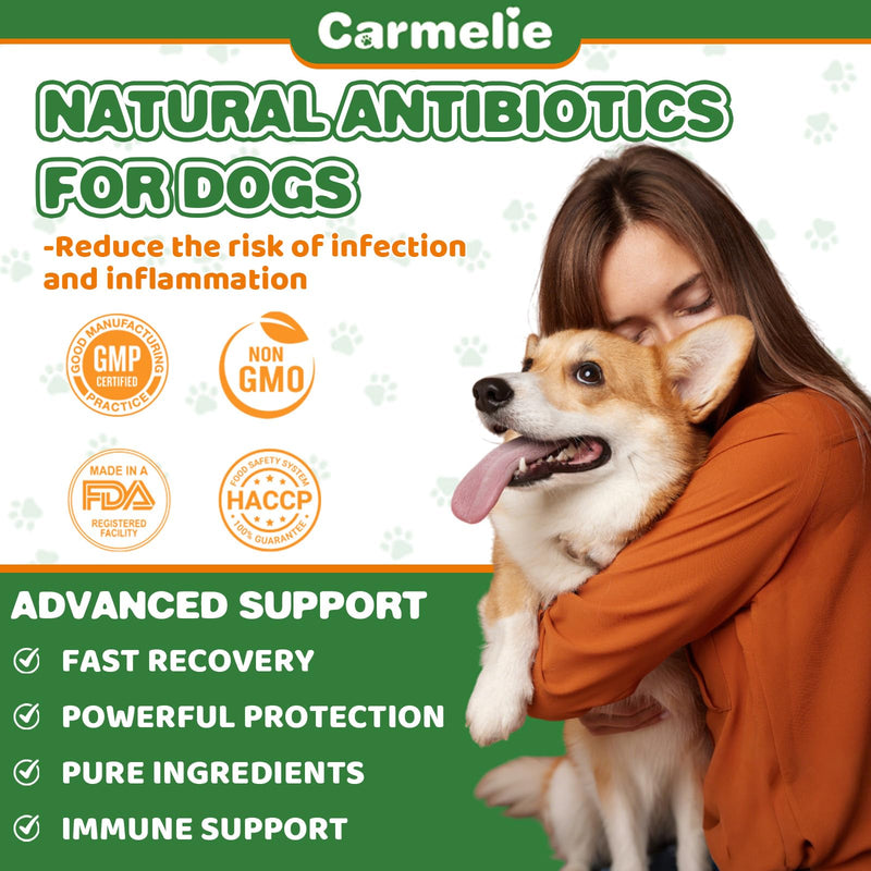 2pcs Natural Antibiotics for Dogs & Natural Yeast Relief for Dogs, for Skin Issues, Itch Relief, Dog Ear Discomfort Care, Itch Relief for Dog, Allergy Supports for Pets, Supports Skin Health - 60 ml
