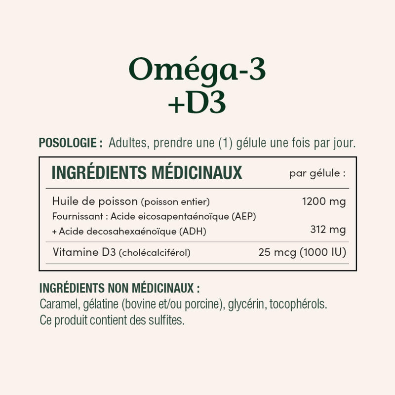 Nature's Bounty Omega-3 + D3 Fish Oil 1200mg / Vitamin D3 1000IU 90 softgels