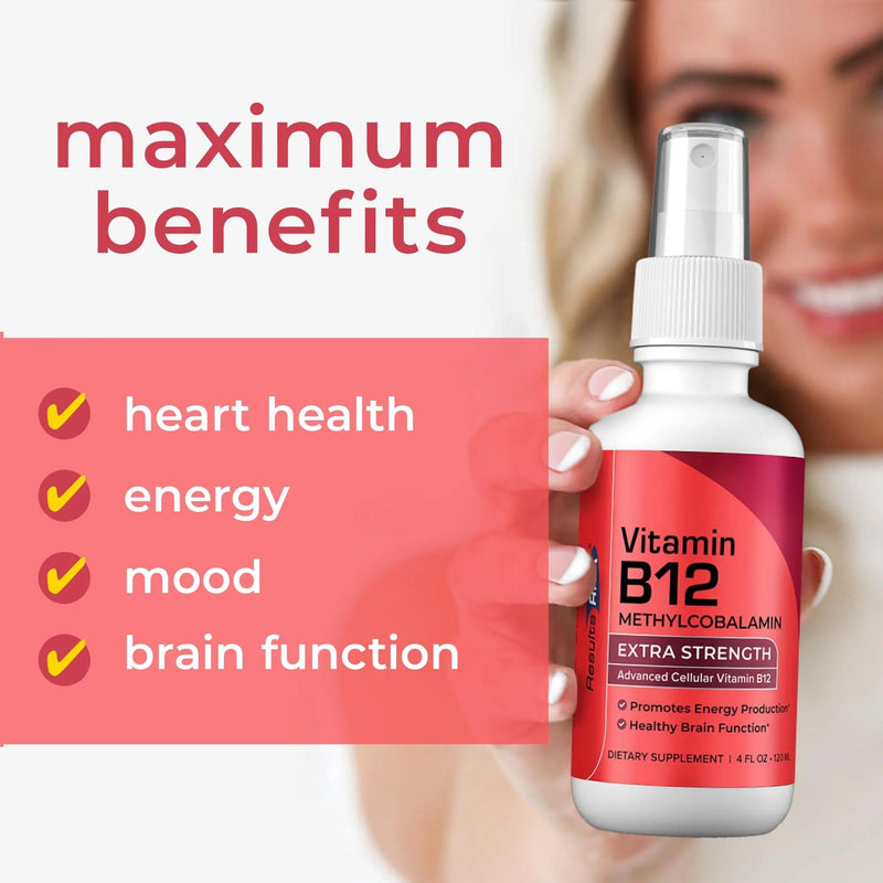 Results RNA - Advanced Cellular Vitamin B12 Methylcobalamin Supports Heart Health, Good Mood, Energy & Brain Function. Enjoy Superior Absorption Vitamin B12 Formula (4 oz - 60 Servings) 4 Fl Oz (Pack of 1)