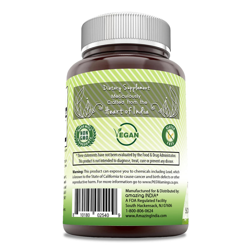 Amazing India Natural Triphala Supplement | 500 Mg per Serving | 120 Veggie Capsules | Non-GMO | Gluten-Free | Made in USA 120 Count - BeesActive Australia