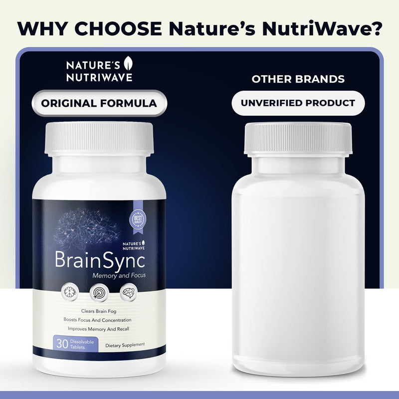 BrainSync – Probiotic Tablets, 3.6 Billion CFU – 30 Ct, 3 Month Supply | Probiotic tablets, 3.6 billion CFU | Easy-to-swallow daily tablet 30 Count (Pack of 3)