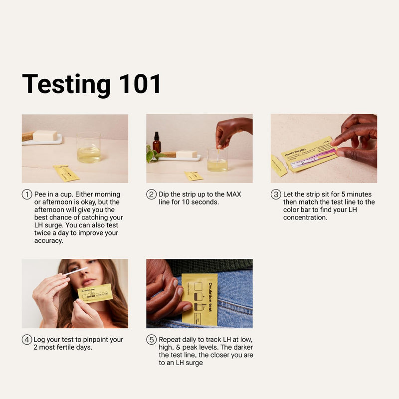 Modern Fertility Ovulation Test | Reliable at-Home Test Helps You Identify Fertile Days, Predict Ovulation, and Get in Sync with Your Cycle| 20 Test Strips 20 Count (Pack of 1) - BeesActive Australia