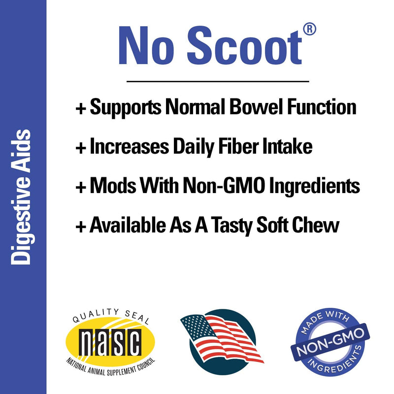 Vet Classics No Scoot Dog Supplements for Healthy Anal Gland Function – Support Normal Bowel Functions, Anal Glands – Increases Daily Fiber Intake for Dogs – 120 Soft Chews - BeesActive Australia