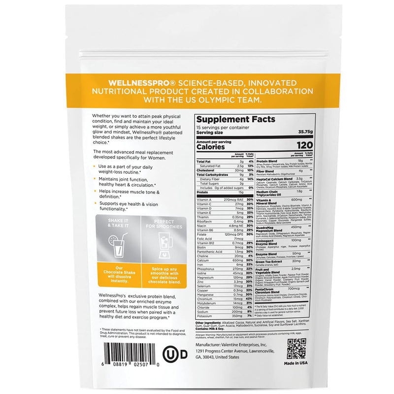 Meal Replacement Shake for Women with Chocolate Flavor, Keto Friendly, Kosher Protein Powder, Probiotics for Easy Digestion, Made in USA, 16,9 Oz - BeesActive Australia