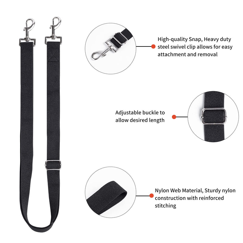 Premium Horse Blanket Sheet Leg Straps, 2 Pcs Adjustable 27.55" to 55" Length, Replacement Stretchy Belly Strap with Double Swivel Snaps Dual 2PC - BeesActive Australia