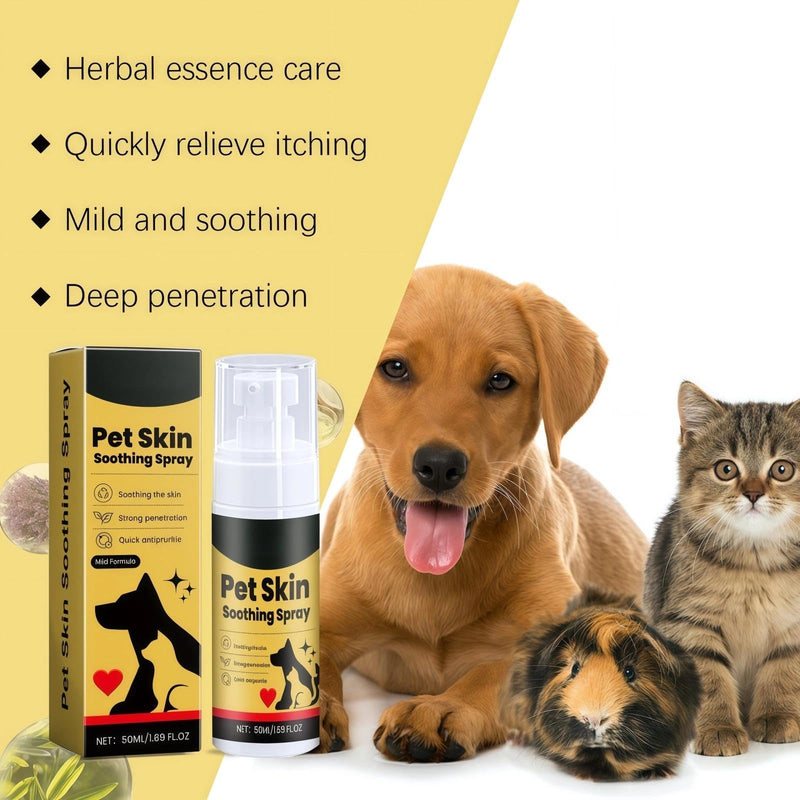 Pet Spray for Dogs, Dog Spray for Itchy Skin & Ear Relief, Fast-Acting Anti-Itch Formula for Allergies, 50ml Skin Care Treatment