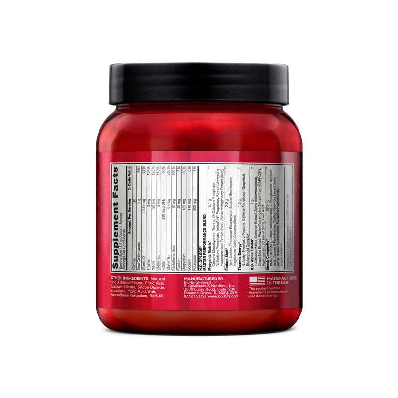 BSN N.O.-XPLODE Pre Workout Powder, Energy Supplement for Men and Women with Creatine and Beta-Alanine, Flavor: Fruit Punch, 30 Servings 30 Servings (Pack of 1)
