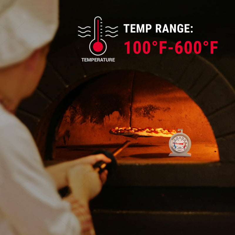 TempPro 2-Pack Oven Thermometer for Gas Oven, 50-300°C/100-600°F Smoker Temperature Gauge with 431 Stainless Steel, Analog Instant Read Cooking Thermometer (Previously ThermoPro) - BeesActive Australia