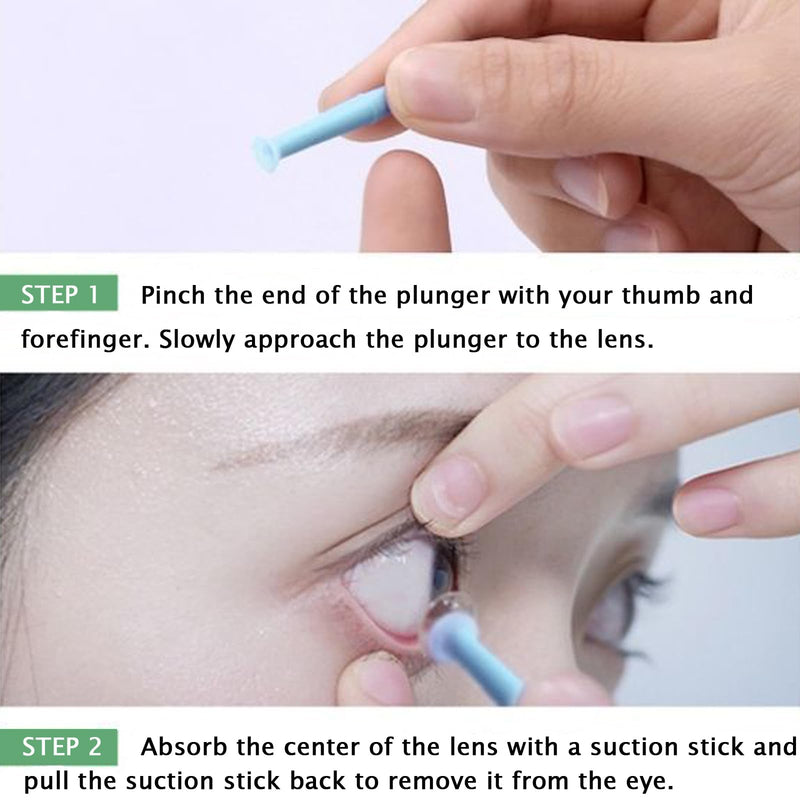6 Pieces Hard Scleral Lens Remover Tool for RGP, Silicone Eye Contact Lens Plunger Suction Cup 6 - BeesActive Australia