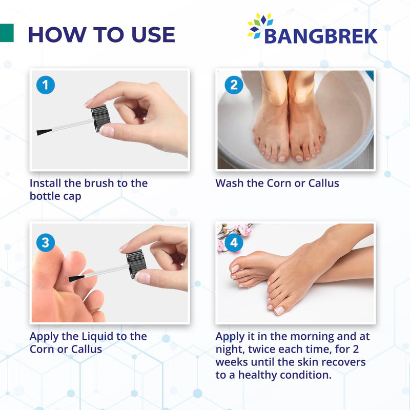 Corn Removers for Toes: Liquid Salicylic Acid Corn Removal for Feet - Corn Callus Remover for Feet Extra Strength (1ml) - BeesActive Australia