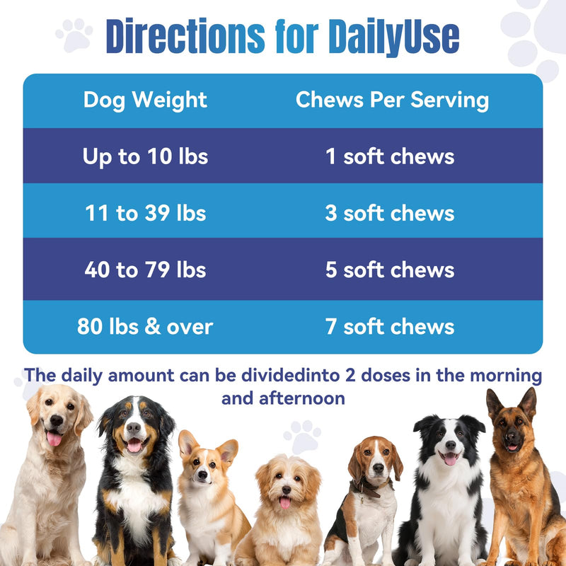 Calming Chews for Dogs Puppy Dog Calming Chews, Help Manage Stress and Promote Relaxation Sleep Aid Calm Dog from Noise, Thunder, Barking, Separation, Small Medium Large & All Breeds Chicken 200 Count