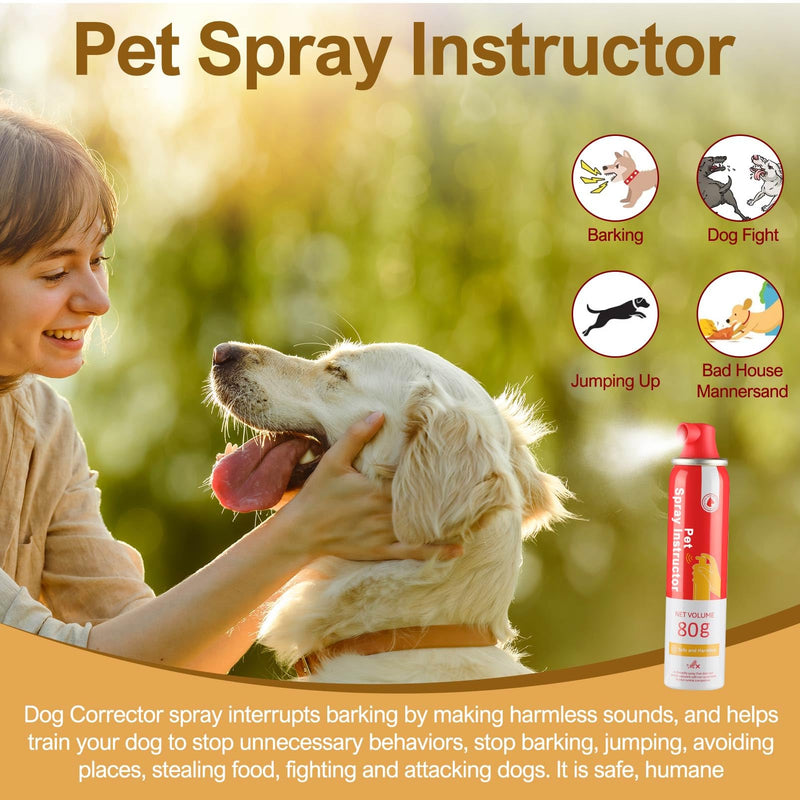 Spray Corrector Dog Trainer, 80ml 1 Pack Spray for Dog to Stops Barking, Jumping Up, Place Avoidance, Food Stealing, Fights & Unwanted Dog Behaviour Red-1 - BeesActive Australia