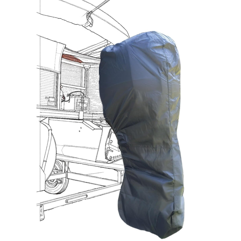 Boat Marine Outboard Motor Cover for Mercury Yamaha Honda 150 175 200 225 HP Heavy Duty Hood Engines Full Cowling Protector Oxford Fabric with PVC Coating Full: 150-225HP