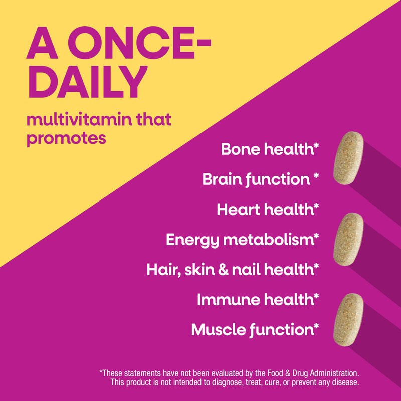 Nature's Way Alive! Women's 50 Plus Ultra Potency Multivitamin, 60 ct x3 | Complete and High Potency Formula with Vitamin D3, C, E, and Methylated B12; Supports Heart, Brain, and Bone Health*. 60 Count (Pack of 3)