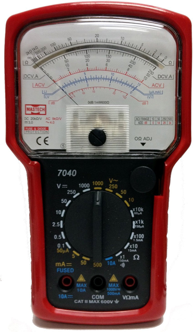 Tekpower TP7040 20-Range AC/DC Analog Multimeter General Purpose with High Accuracy and Well Built Details, Strong Needle - BeesActive Australia