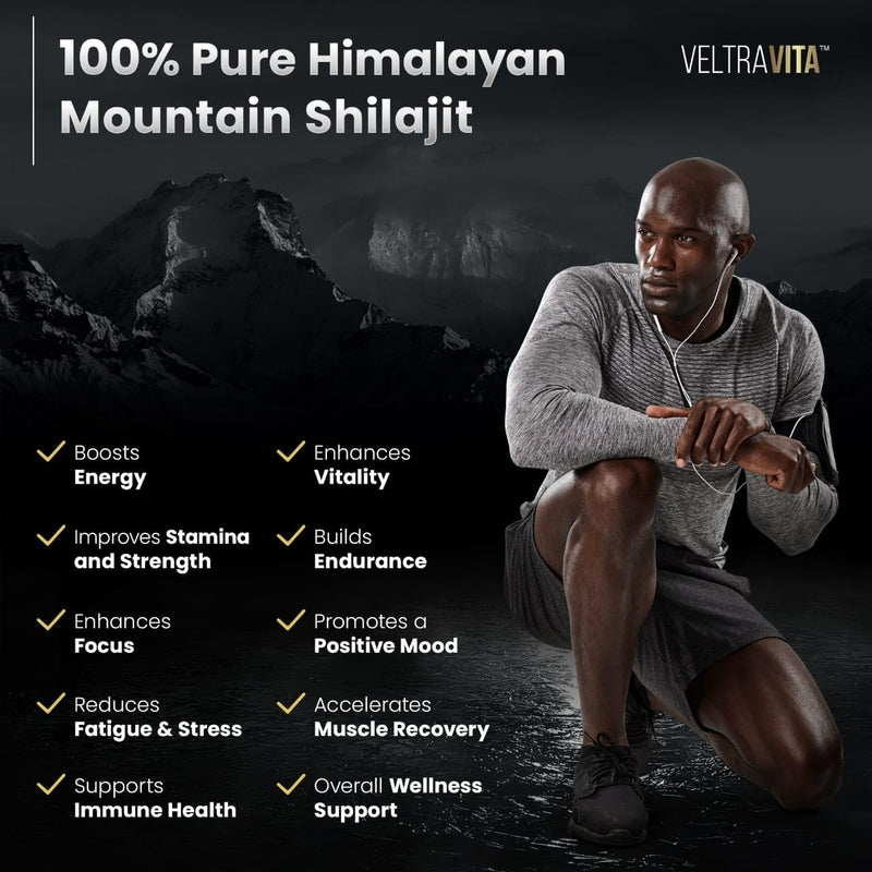 Pure Himalayan Shilajit Gummies with Ginkgo Biloba, Chaga & KSM-66 Ashwagandha | Shilajit for Men & Women |10000 mg Max Potency | 76%+ Fulvic Acid & 92+ Trace Minerals | Sugar Free - BeesActive Australia