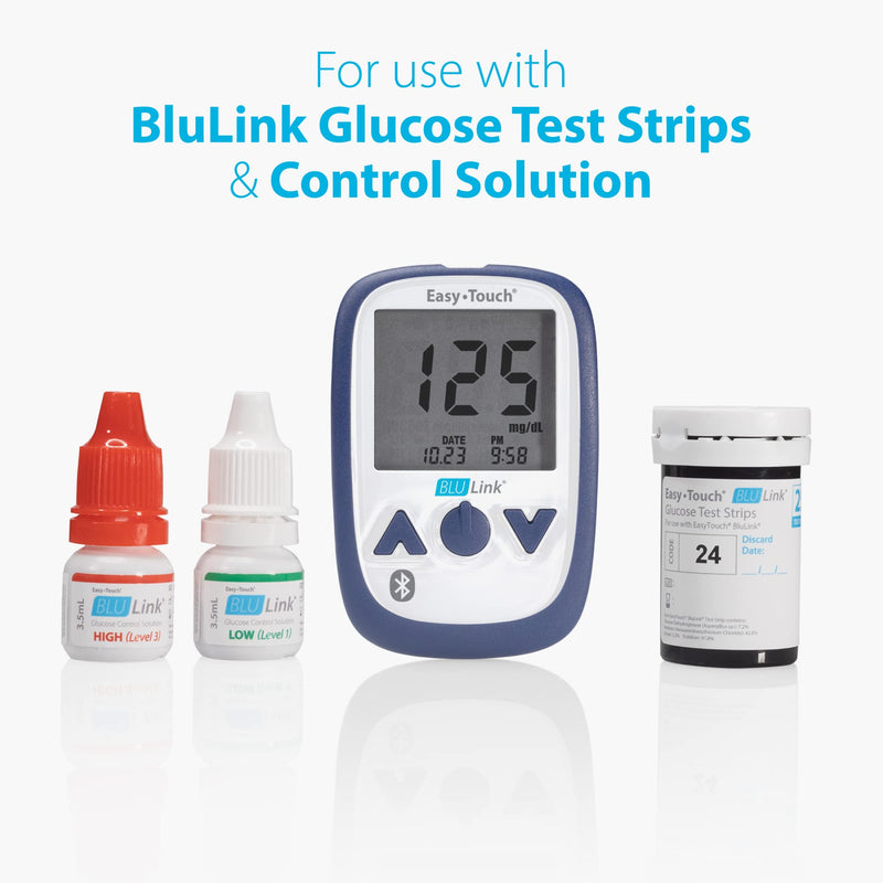 BluLink Diabetic Test Strips by Easy Touch, 150 Count, Compatible with BluLink Blood Glucose Monitor System - BeesActive Australia