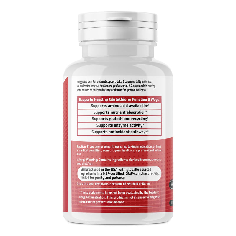 Rob Keller MD Original Glutathione Formula, Daily Antioxidant Support | Supports Healthy Glutathione Function 5 Ways 180 Count (Pack of 1)