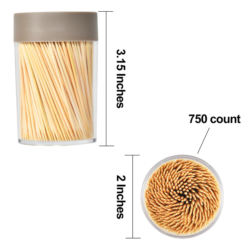 [1000 Count] Toothicks Wood Round Single-Point Toothicks, YQ-1000 - BeesActive Australia