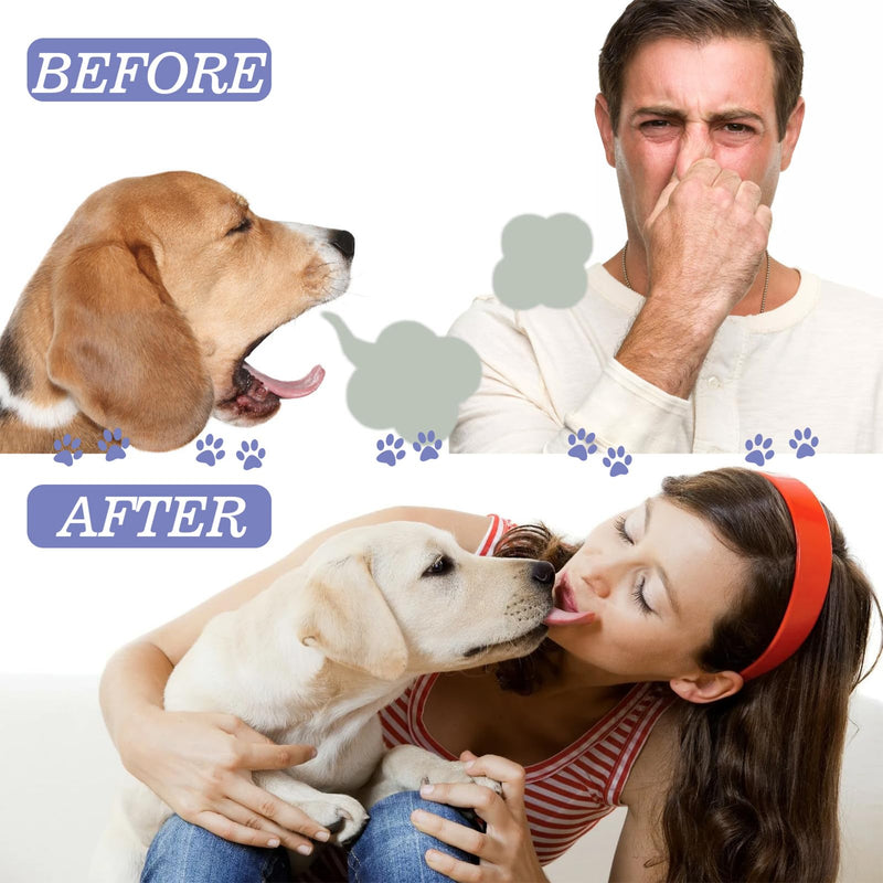 Teeth Cleaning Spray for Dogs & Cats - 2pcs Dog Teeth Cleaning - dog breath Spray - Dog and Cat Natural Breath Freshener - Get rid of Bad Breath - Relieve Teeth and Gums and Other Discomforts