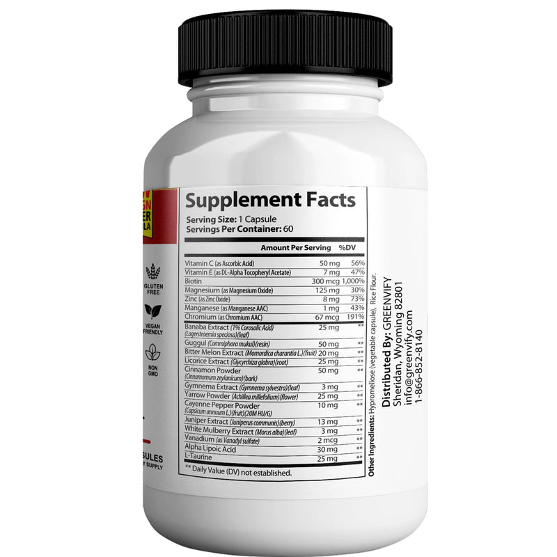 Sweet Relieve Glyco Optimizer, Advanced Glycogen Support and Blood Vessel Cleanse, 60 Capsules 1