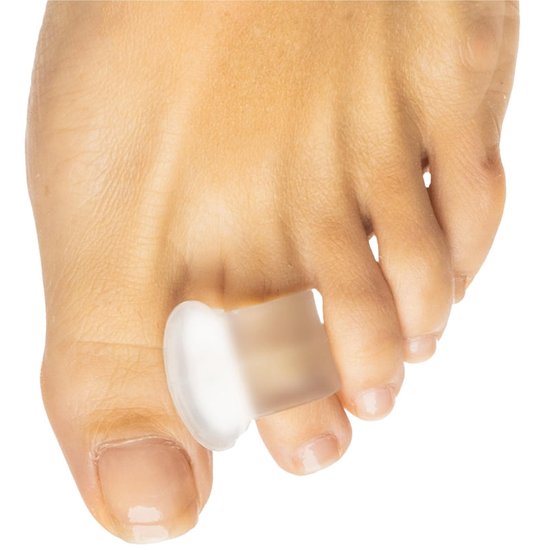 ZenToes Firm Gel Toe Separators for Overlapping Toes, Bunions, Big Toe Alignment, Corrector and Spacer, Strong Support - 4 Pack (Firm Frosted Clear) Firm Frosted Clear - BeesActive Australia