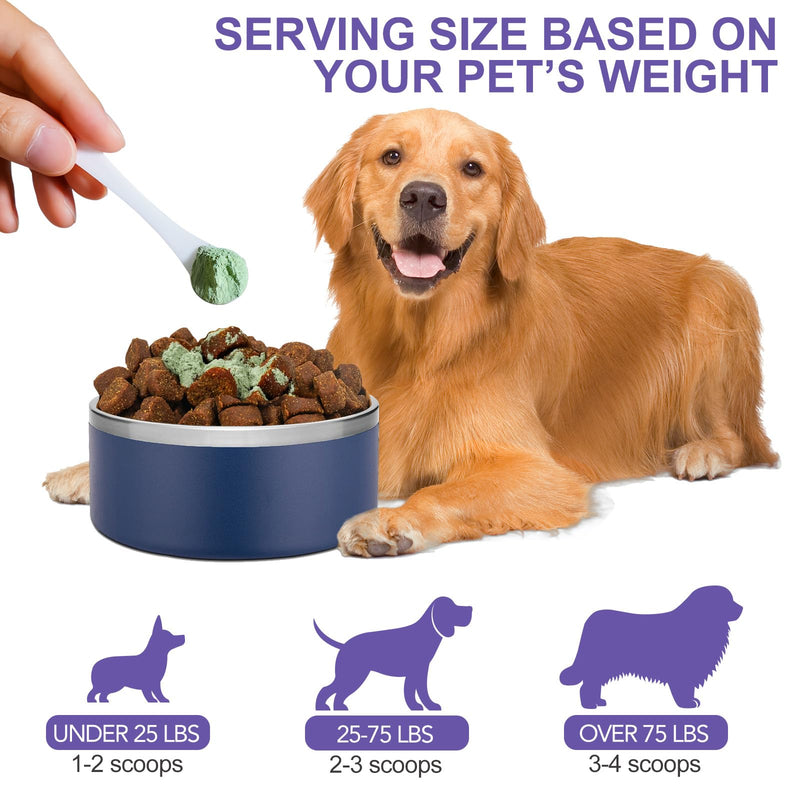 Dog Dental Powder, Dog Breath Freshener, Dog Teeth Cleaning Powder, Dog Dental Care, Plaque & Bad Breath Off Powder Dog, Teeth Cleaning Made Easy Eliminate, Formulated for Small, Medium, Large Dogs - PawsPlanet Australia