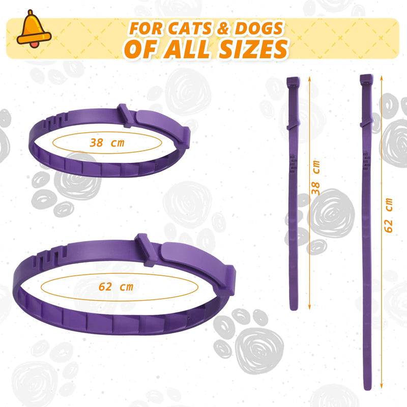 NOLACE Calming Collar for Cats and Dogs, Calming Pheromone Collar, Adjustable Size, Safe Waterproof Calming Agent Relieves Anxiety in Cats and Dogs (2 Pieces) 38cm - BeesActive Australia