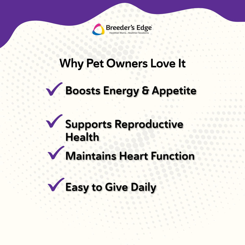 Breeder's Edge B Strong Liquid, Vitamin B for Dogs and Cats, Supports Canine and Feline Reproductive Health, Promotes Healthy Heat Cycles, Provides Energy, and Stimulates Appetite, 8 oz 8 oz - Liquid