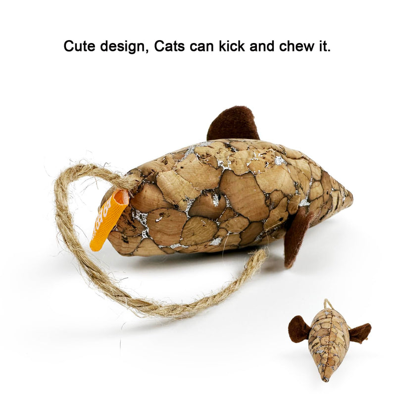 Cat Mouse Toy with Catnip Matatabi Silvervine,Cat Chew Toy,Interactive Catch Play Mouse Toy for Indoor Cats,Kittens. Long Mouse - BeesActive Australia