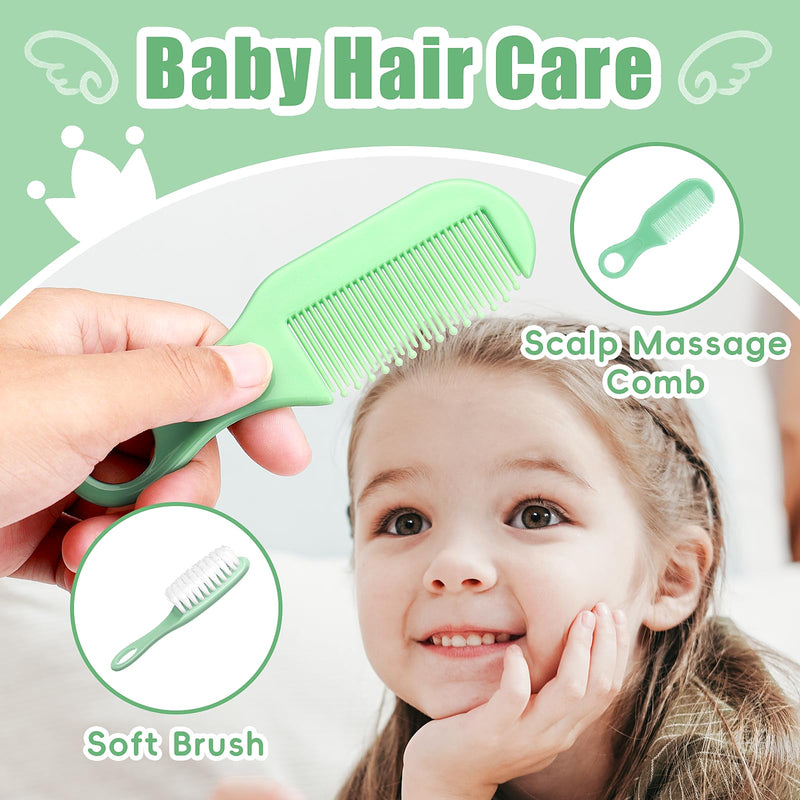 Baby Grooming Kit for Boys Girls Safety Newborn Nursery Essentials Grooming Set Gift for First-time Parents Green 18 in 1 - BeesActive Australia