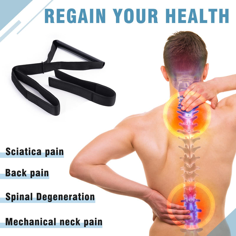 Neck Stretcher Strap, Spine Chiropractic Decompression Tool with Chin Belt. Cervical Neck Traction Device. - BeesActive Australia