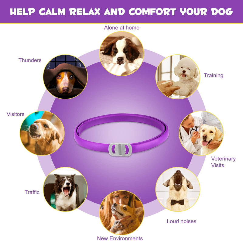 Fokroin 2 pack calming collar for dogs, anti-stress collar dog, adjustable calming collar for dogs, waterproof calming pheromone collar for dogs of all sizes - BeesActive Australia