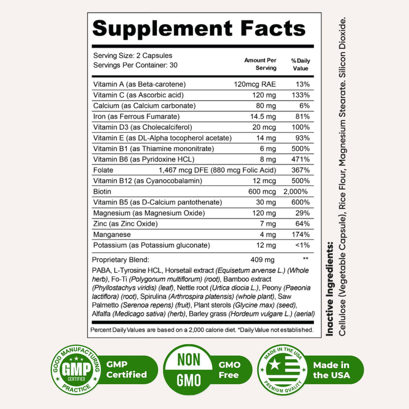 Mycosyn Pro - Natural Supplement with Vitamin C, Folate & Biotin | Non-GMO, Stimulant-Free, Easy to Take | Made in the USA, GMP-Certified | 60 Capsules, 3 Month Supply 60 Count (Pack of 3)