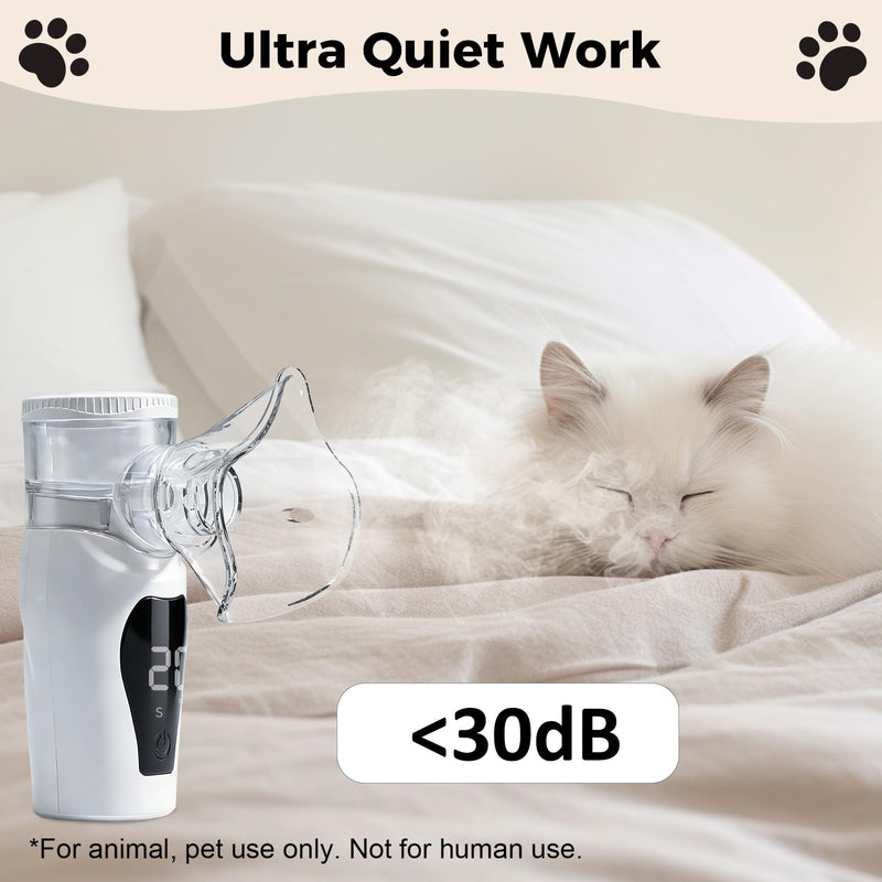 REDDOUDOU Portable Pet Humidifier Mask for Cat, Low Noise, USB Operated