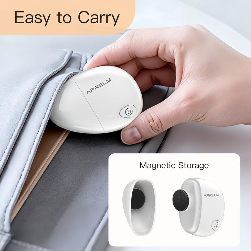 Portable Electric Hand & Foot Callus Remover with 2 Glass Grinding Heads, Rechargeable 800RPM Mini Electric Hand & Foot File for Travel Outdoors Office Gym (E9 Pearl White) - BeesActive Australia