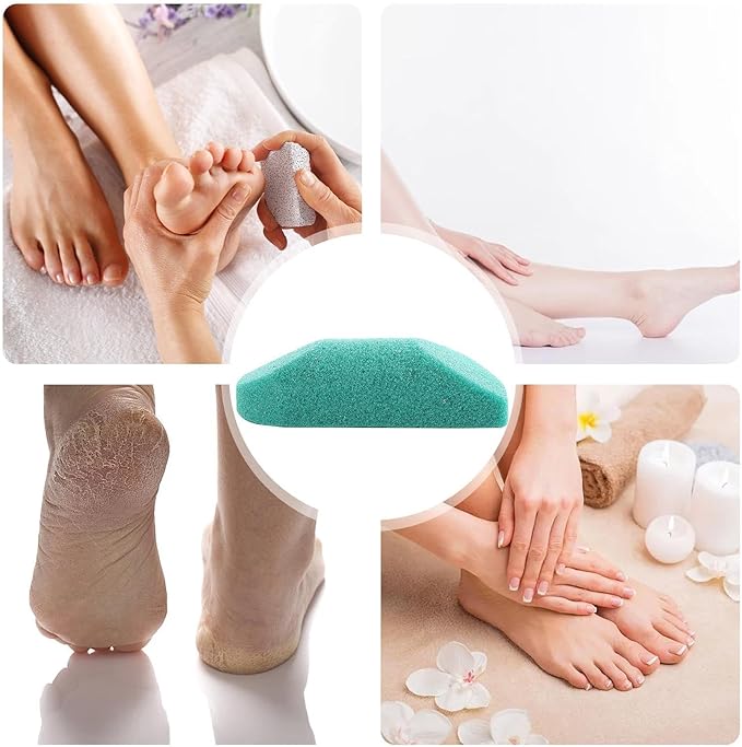 Foot Pumice - Foot Exfoliator - Pedicure Tool Foot File 2 Sided Foot Exfoliating Scrubber for Dry Dead Skin Rebornsun - BeesActive Australia