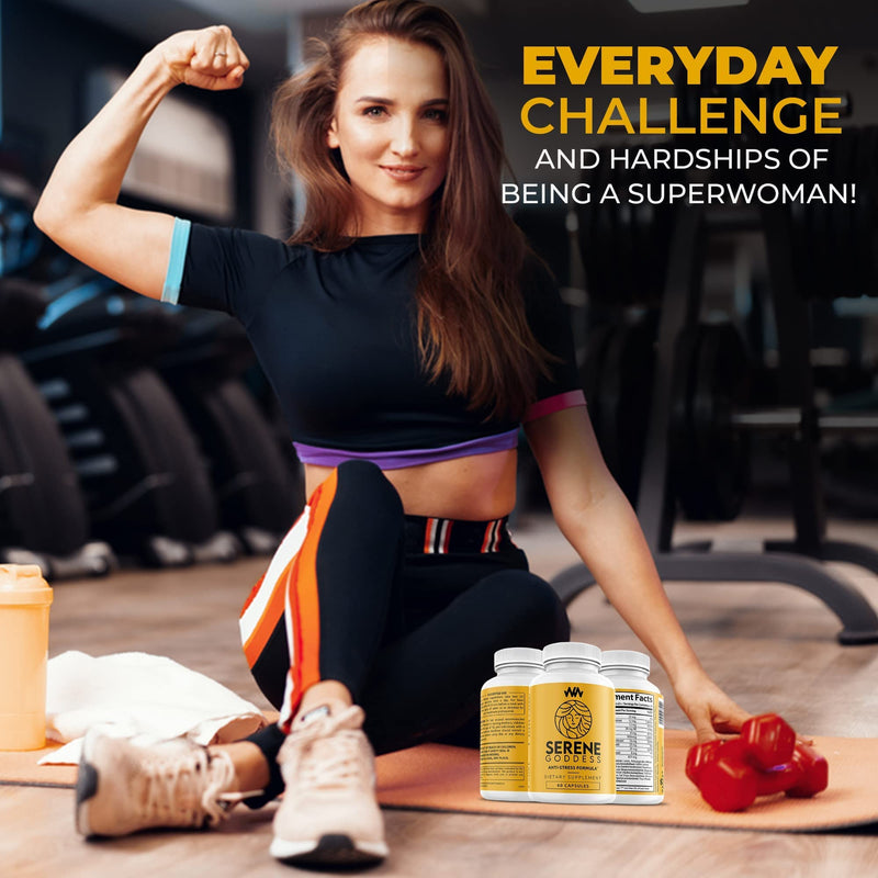 Warped Wellness Womens Supplement That Boosts Mood, Helps Relax The Mind & Body, Relieves Tension & Worries| Magnolia Bark for Female Specific Help| Serene Goddess | Vitamin Helps Boost Mood