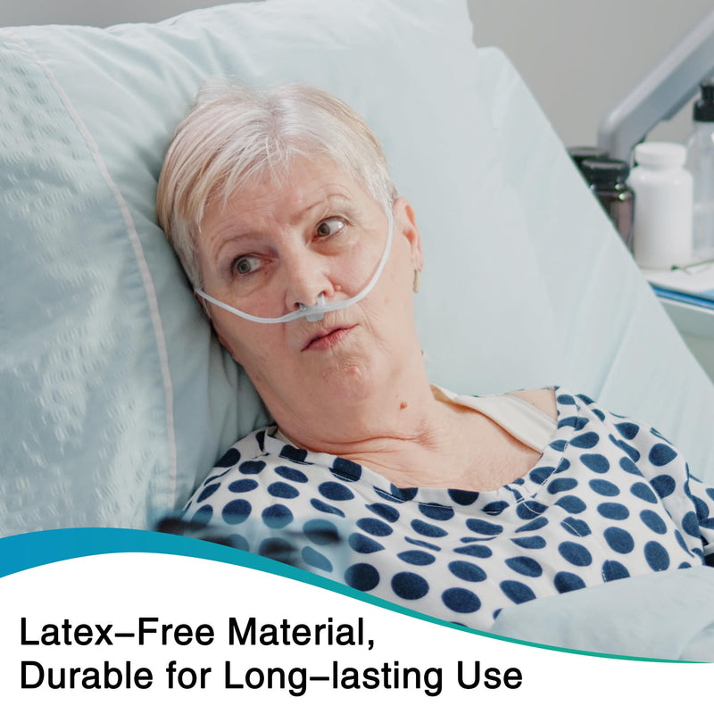 Geiserailie 3 Pack 7Ft Adult Oxygen Tubing with 2 Tubing Connector, Soft Oxygen Tube with Connector, High Flow Tube Hose for Breathing, Non Kinking Lightweight for Adult (Transparent) Transparent - BeesActive Australia
