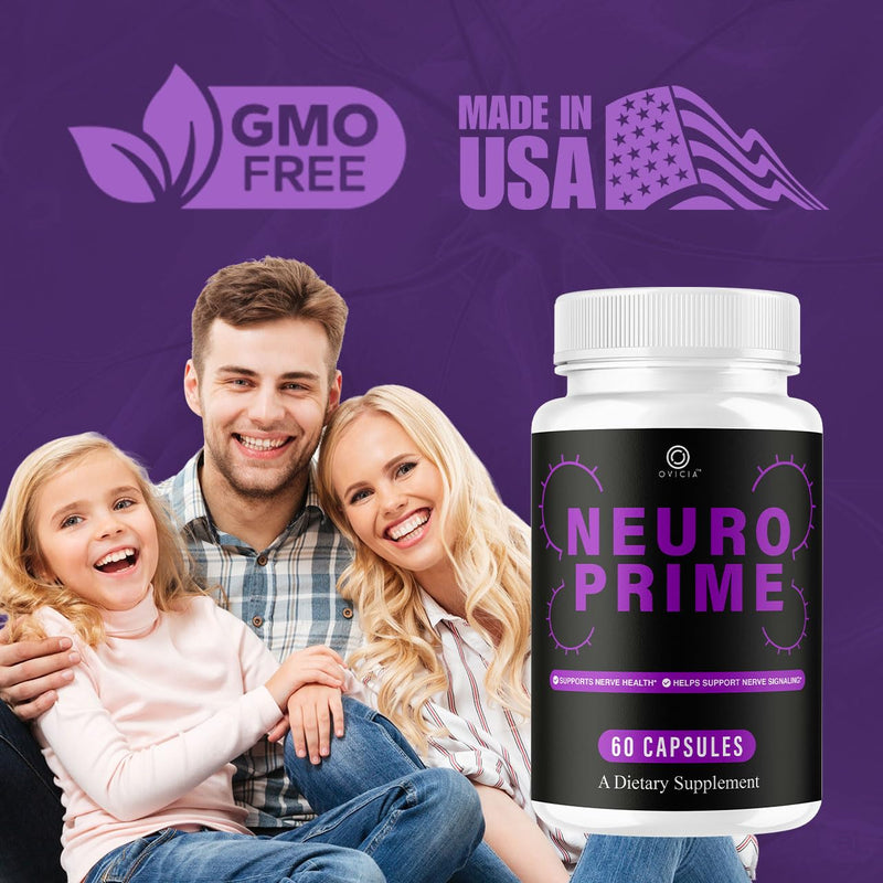 Neuro Prime - Neuro Prime Advanced Formula Capsules, NeuroPrime Pills All Natural Ingredients Daily Premium Support Vitamins for Overall Health & Wellness Reviews, 60 Capsules for 1 Month