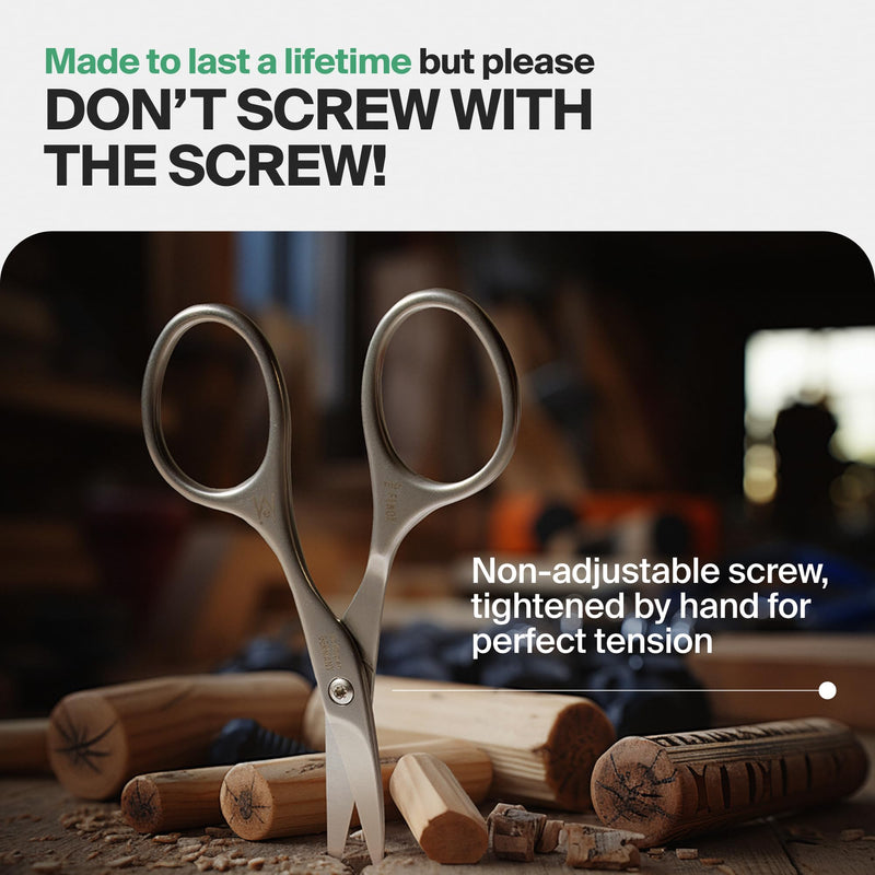 GERMANIKURE Professional Nail Cutter Scissors - FINOX Stainless Steel Nail Scissors - Curved for Nail Tips - Manicure Tools in Leather Case - Ethically Made in Solingen Germany - 4704 Leather Sleeve - BeesActive Australia