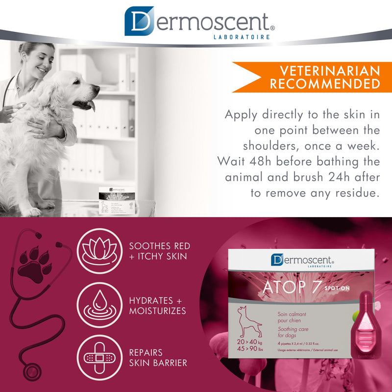 DERMOSCENT Atop7 Spot On for Dogs, Cats, 20-40 kg, Plastic, Not applicable - BeesActive Australia