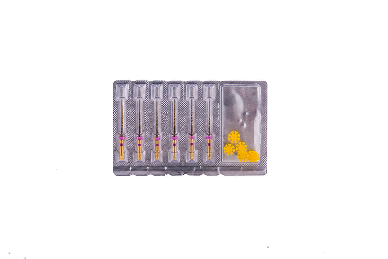 Easyinsmile X-Pro Gold Protaper NITI Rotary Files, 6PCS Endo Controlled Memory Files (S1 25MM) S1 25MM