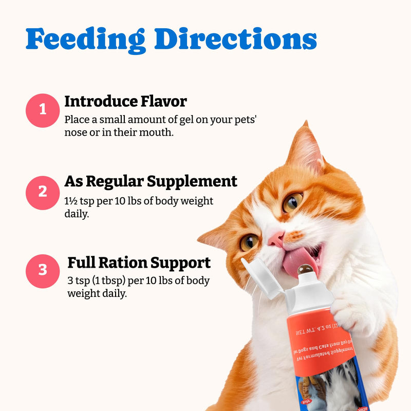 2 Pack Colostrum Nutritional Gel for Dog & Cat - High Calorie Supplement for Senior Dogs Cats, Stimulate Appetite for Cats, Immune Support, Dog Cat Weight Gainer, Elderly Pets Supplement Pack of 2