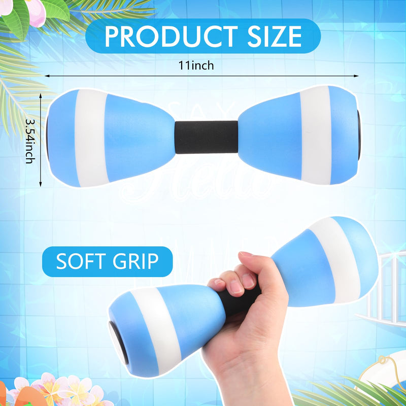 Seenelling 4Pcs Aquatic Exercise Water Weights Equipment, Including 1 Swimming Belt, 2 Pcs Foam Water Dumbbells 1 Pair Swimming Gloves Pool Exercise Equipment for Adults for Training Workouts - BeesActive Australia