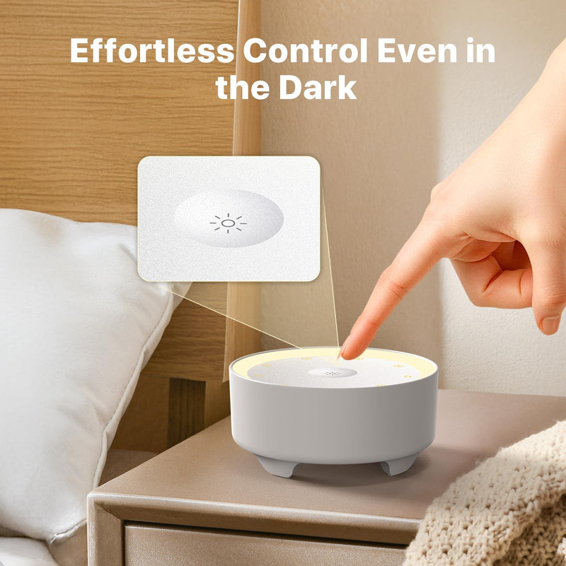 Kipcush Sound Machine & Night Light for Adults/Baby/Kid. White Noise Machine with Max 8H Timer & 20 Soothing Sleep Sounds. Small Size & Portable Design for Bedroom, Office, Travel. Favorites Buttons - BeesActive Australia