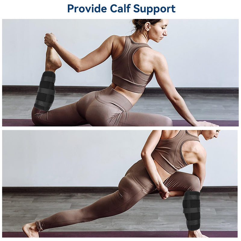 Calf Fixed Stabilizer, Comfortable Calf Support Strap Splint Tibia and Fibula Protector Shank Fracture Fixation Strap for Men and Women(M) M