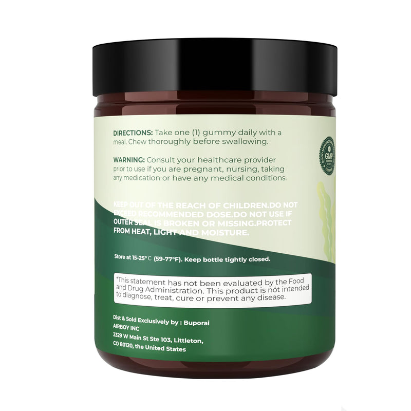 Sea Moss Gummies 16-1, Black Seed Oil Ashwagandha Turmeric Bladder Wrack Vitamin C Vitamin D3 Elderberry Manuka Dandelion Yellow Dock Apple Cider Vinegar for Men & Women Pack of 1