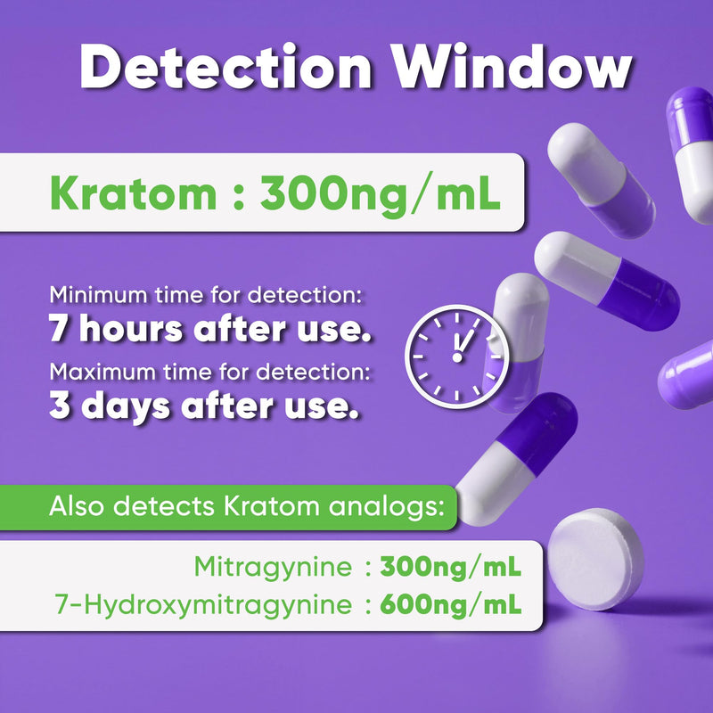 SAFE LIFE Kratom Dip Card Test Kit | Urine Screening for Mitragynine, 300 ng/mL Cutoff [ 10 Pack] - BeesActive Australia