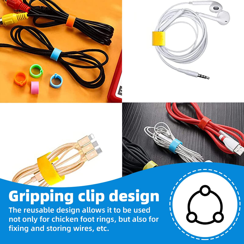 CYWVYNYT Pack of 48 Chicken Leg Rings Multicolored Chicken Identification Leg Bands Numbered Clip on Poultry Leg Rings for Gamefowl Turkey Duck Goose Guinea (20 mm) 20 mm - BeesActive Australia